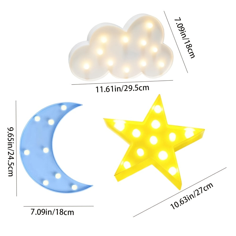 1pc Creative Small Star Shaped LED Desk Lamp Night Lights Decoration Kid Room Night Light Christmas Decorations