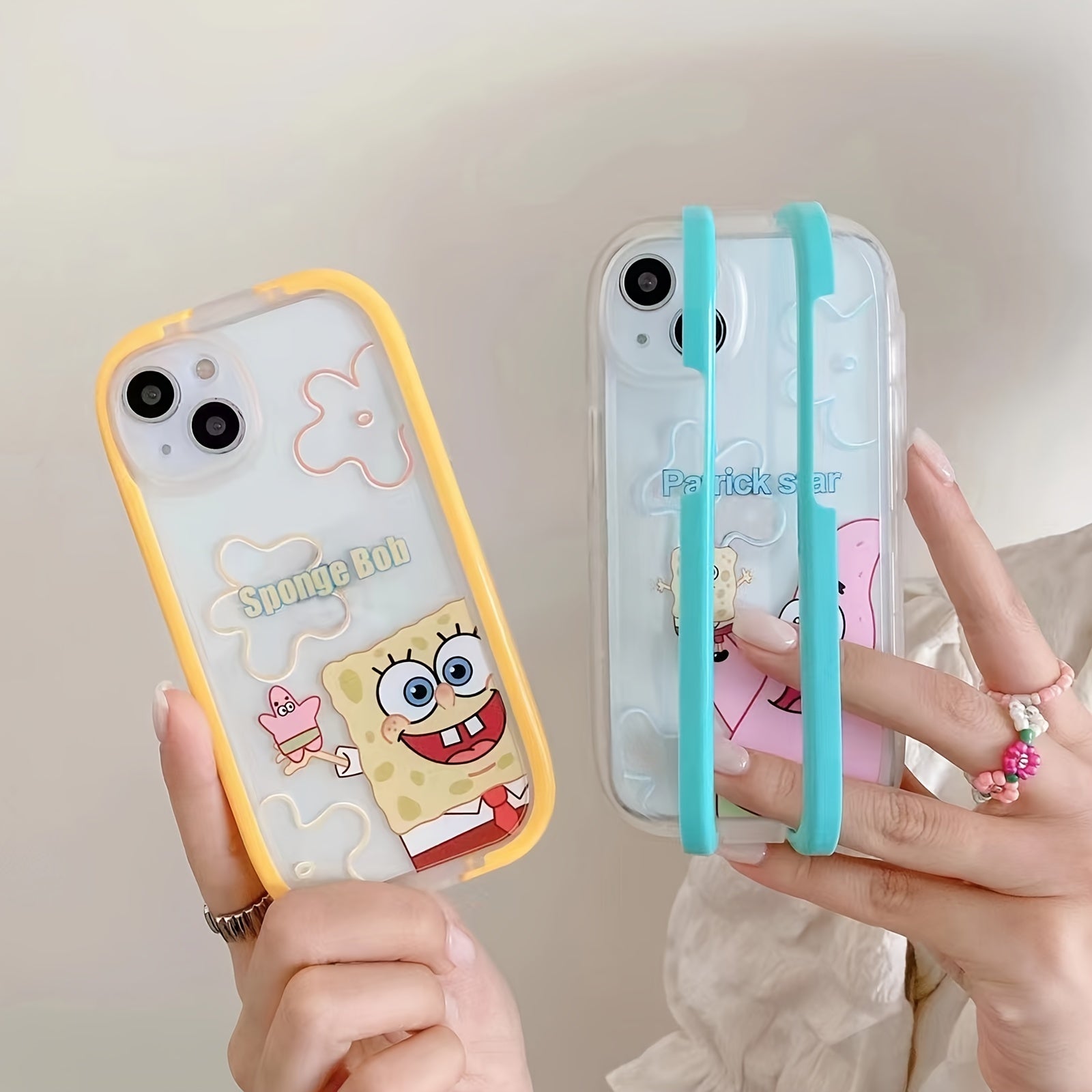 Cute Spongebob Patrick Printed Phone Case