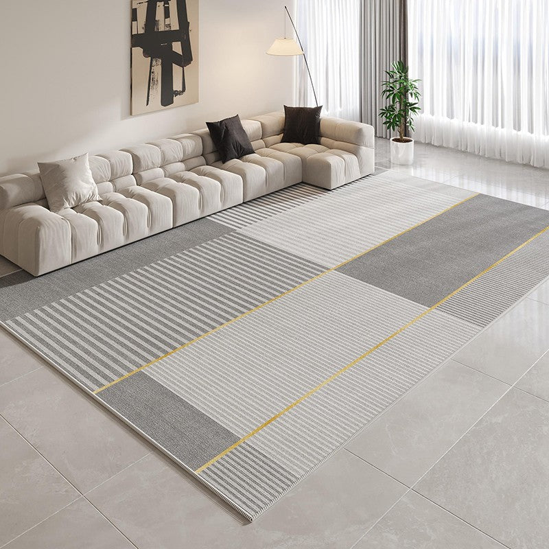 Contemporary Modern Rugs for Bedroom, Gray Modern Rug Ideas for Living Room, Abstract Grey Geometric Modern Rugs, Modern Rugs for Dining Room