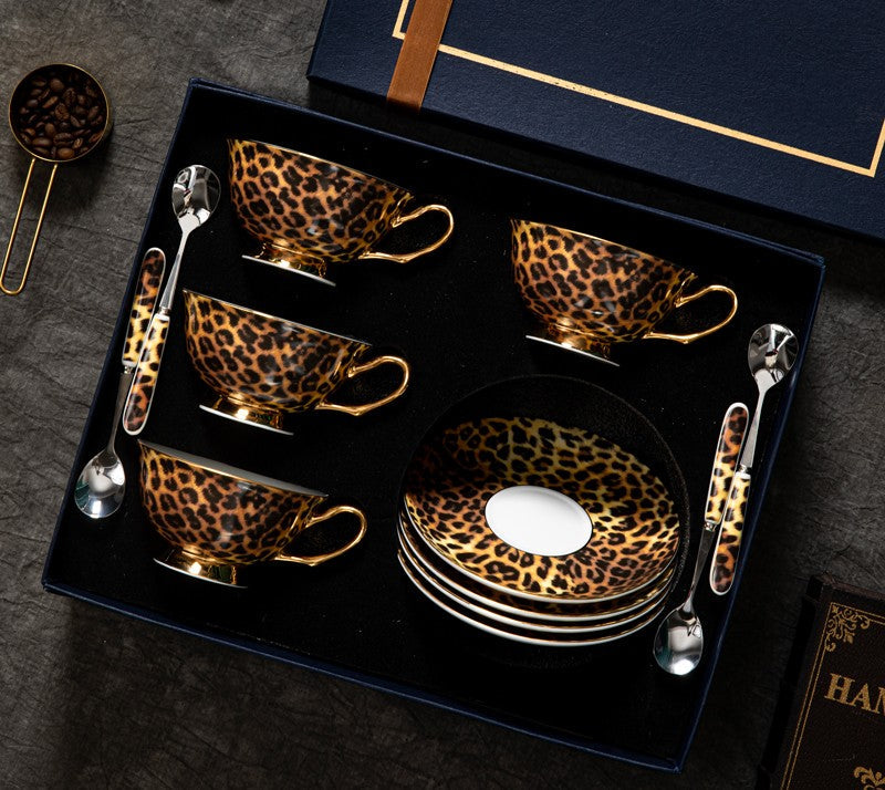 Modern Ceramic Cups, Creative Bone China Porcelain Tea Cup Set, Elegant Ceramic Coffee Cups, Unique Tea Cups and Saucers in Gift Box
