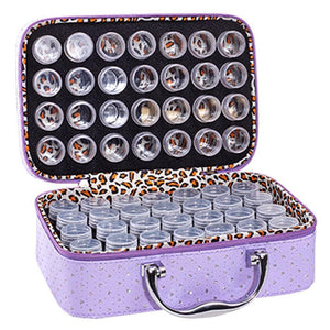 56 Bottles Diamond Painting Container Storage Bag Zip Carry Case Box Tools ktclubs.com