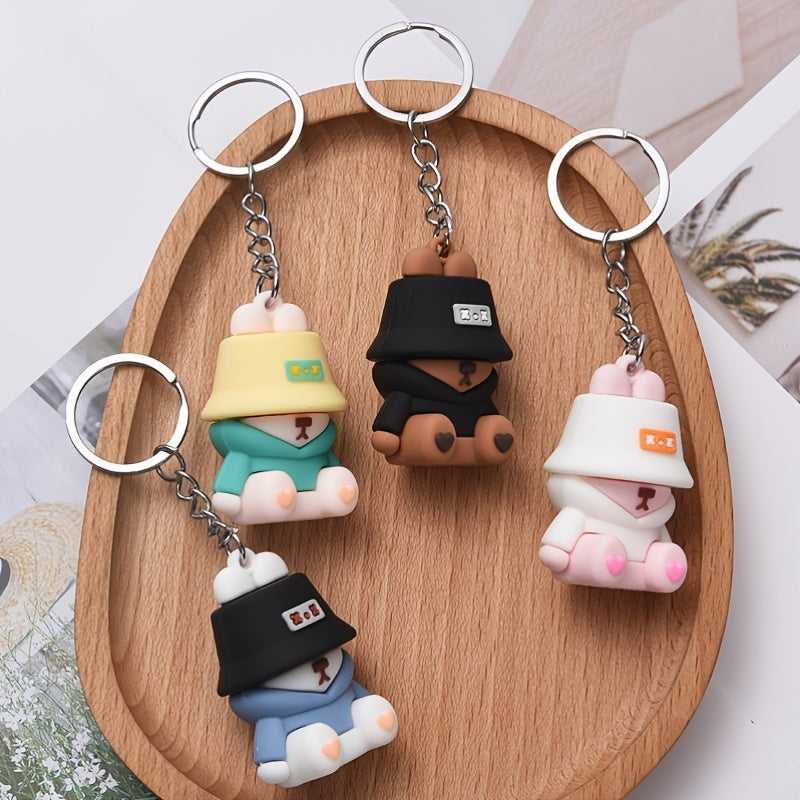 Cute Cartoon Bunny Rabbit Car Key Chain Pendant