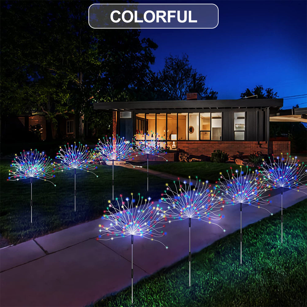 Solar Fireworks Lights, 60/150/200 LED, Outdoor DIY Solar Lights, Garden Decorative Lights, Waterproof Fairy Lights, Lawn Lights