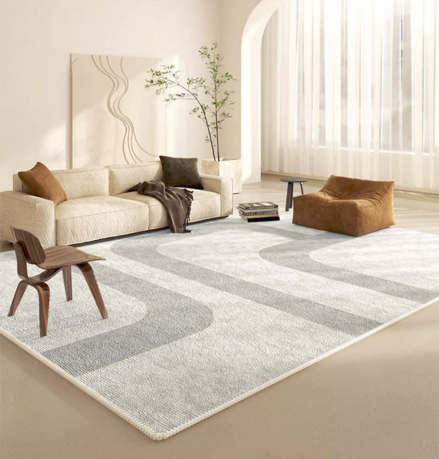 Abstract Modern Rugs for Living Room, Modern Rugs under Dining Room Table, Simple Geometric Carpets for Kitchen, Contemporary Modern Rugs Next to Bed