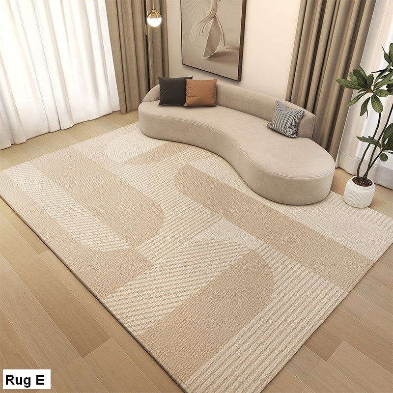 Cream Color Carpets for Bedroom, Large Modern Rugs for Living Room, Modern Rugs under Dining Room Table, Contemporary Modern Rugs Next to Bed