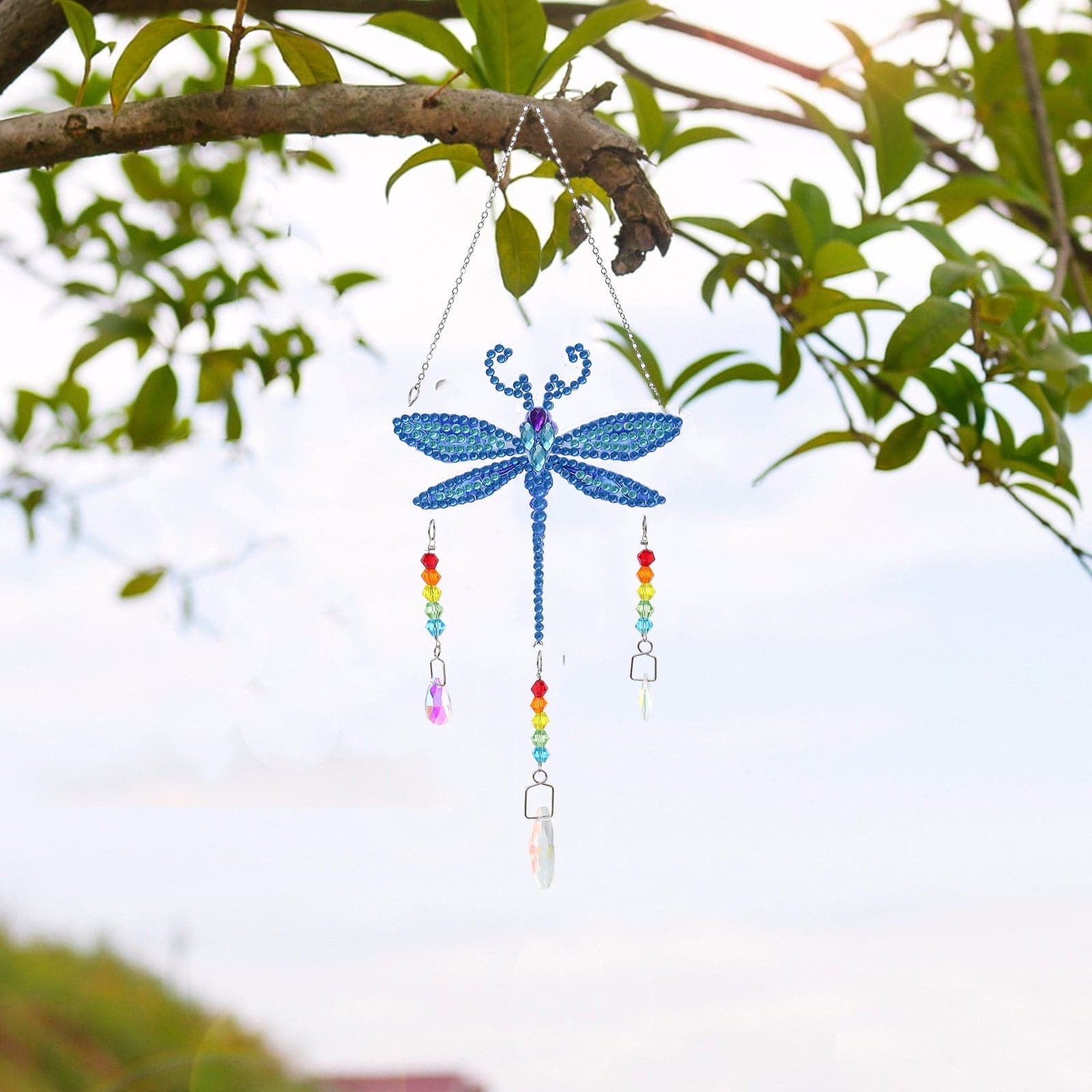 5D DIY Special Shaped  Wind Chimes-Dragonfly ktclubs.com