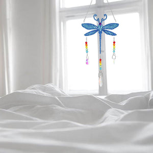 5D DIY Special Shaped  Wind Chimes-Dragonfly ktclubs.com