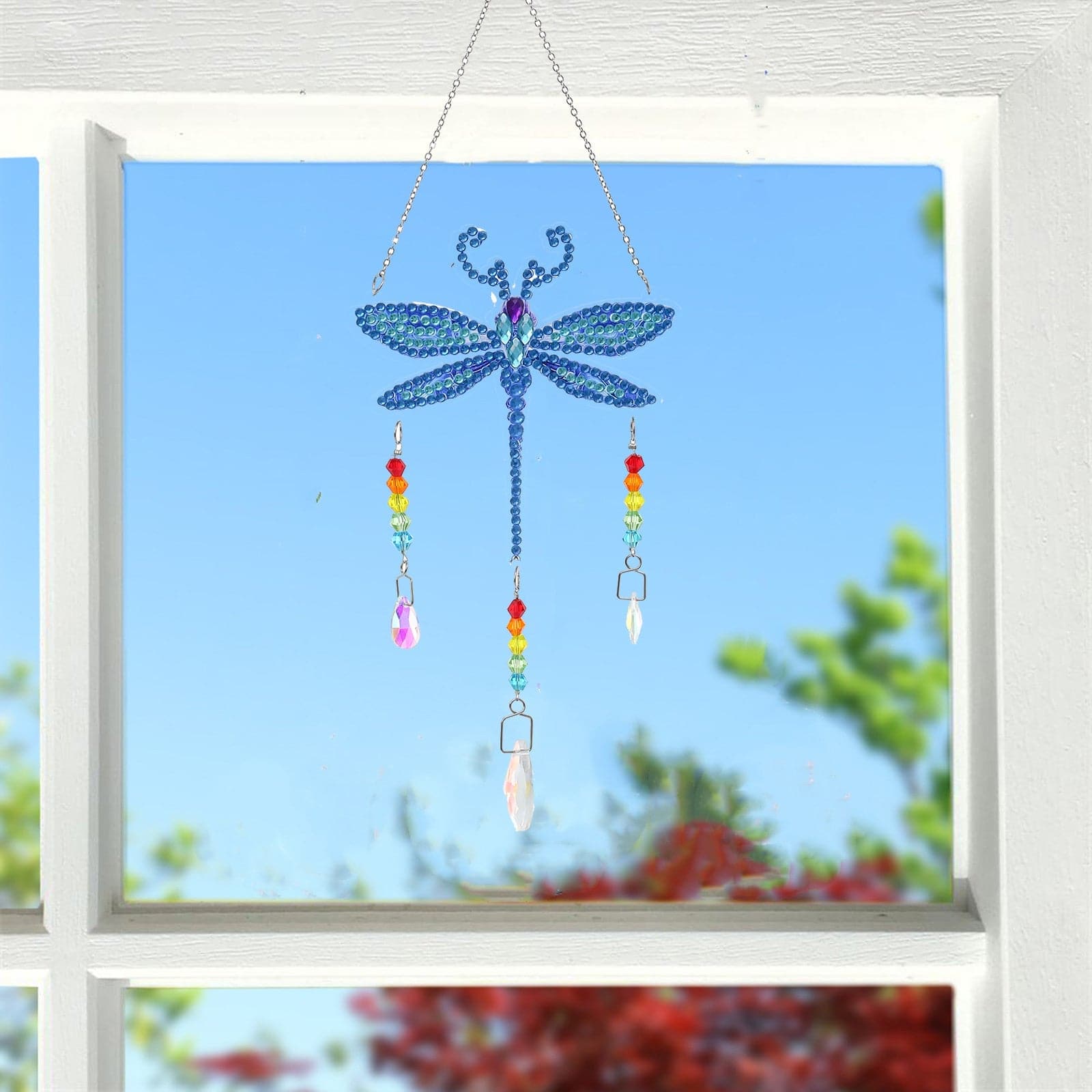 5D DIY Special Shaped  Wind Chimes-Dragonfly ktclubs.com