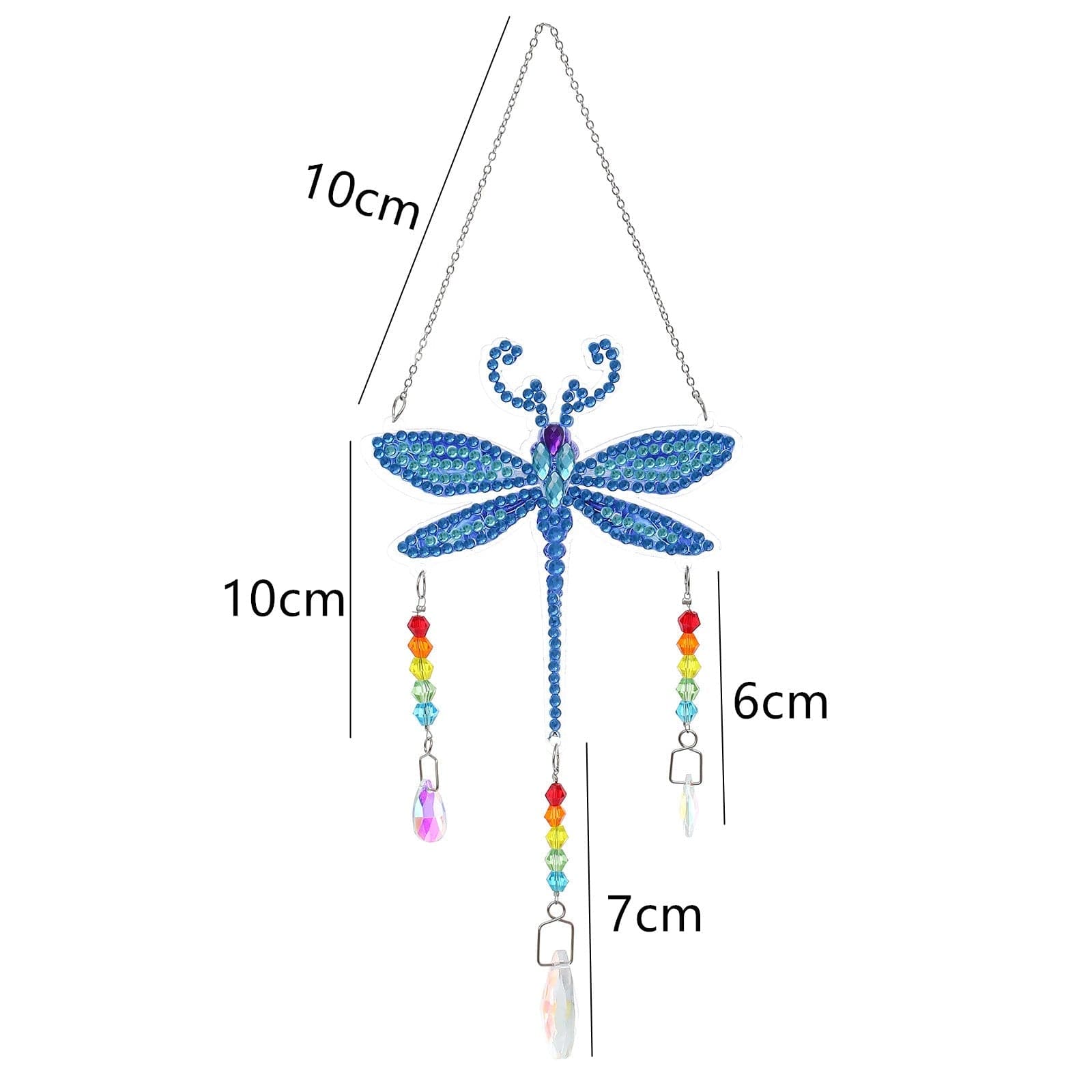 5D DIY Special Shaped  Wind Chimes-Dragonfly ktclubs.com