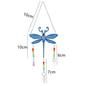 5D DIY Special Shaped  Wind Chimes-Dragonfly ktclubs.com