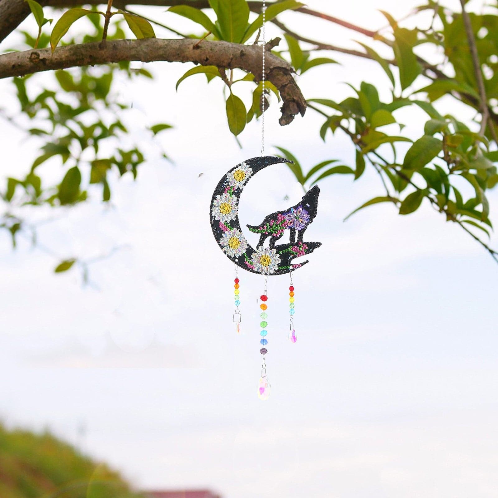 5D DIY Special Shaped  Wind Chimes-Moon Chrysanthemum ktclubs.com