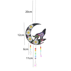 5D DIY Special Shaped  Wind Chimes-Moon Chrysanthemum ktclubs.com