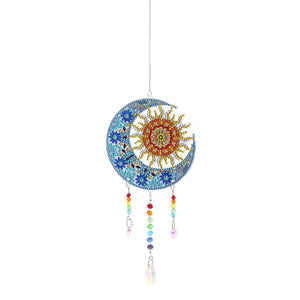 5D DIY Special Shaped  Wind Chimes-Sun Moon ktclubs.com