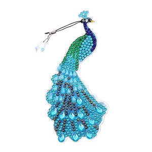 5D Diamonds Painting Bookmarks DIY Peacock Book Ornament Kits ktclubs.com