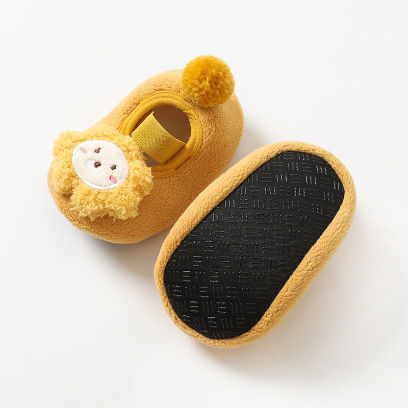 Girls & Boys Cute Soft Shoes Baby Crib Socks Winter First Walkers Shoes