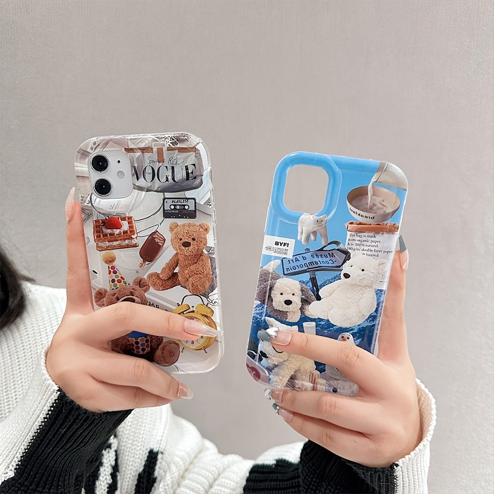 Cute Bear Mobile Phone Case A Set Of Two