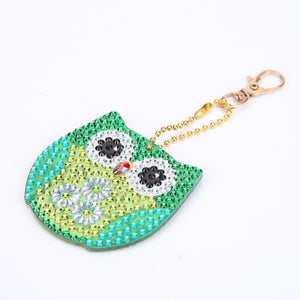 5pcs DIY Bird Full Drill Special Shaped Diamond  Keychain ktclubs.com