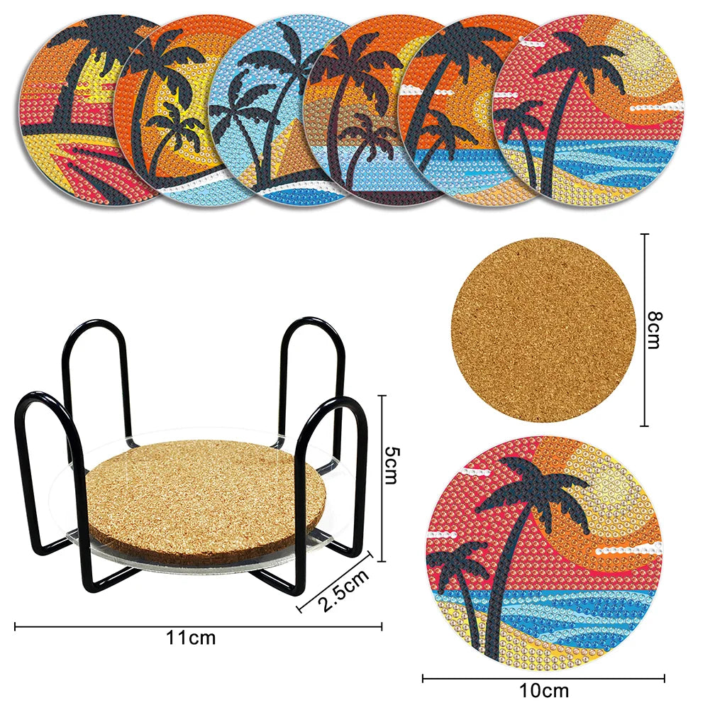 6 Sunset Beach DIY Coasters ktclubs.com