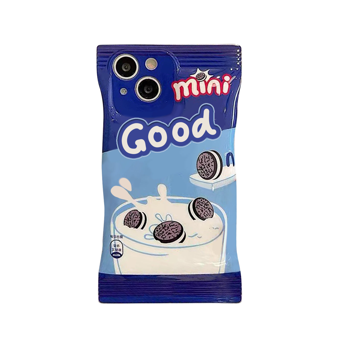 1pc Creative Milk Box Shape Shockproof Phone Protective Case