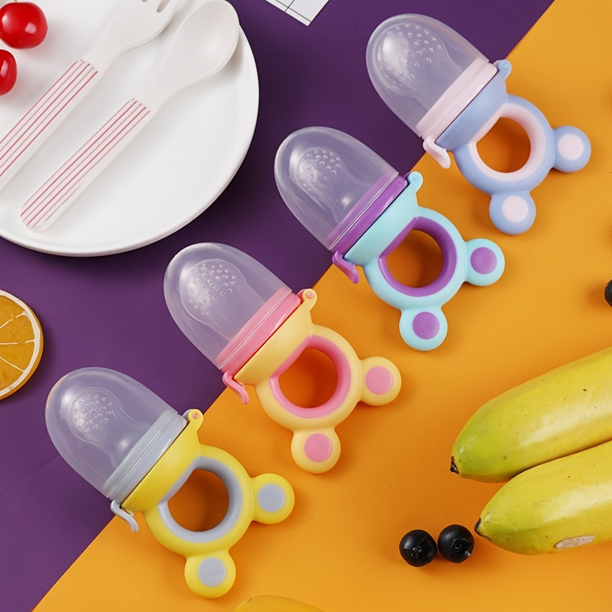 Baby Silicone Feeding Teething Pacifier Rings