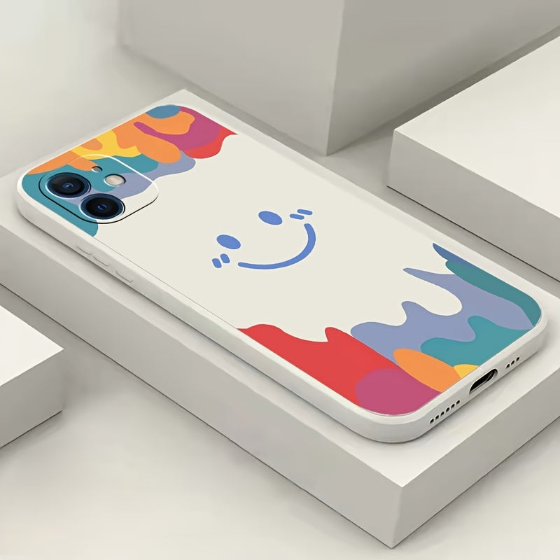 Smiley Face Ice Cream Printed Phone Case