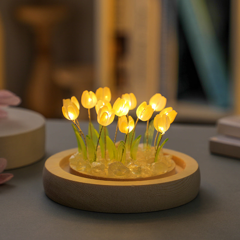 Tulip night light - handmade for room and bedroom decoration