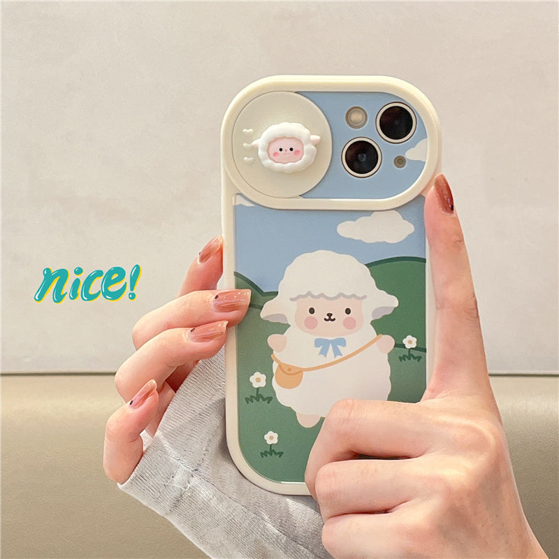 Cute Lamb Soft Rubber All-inclusive Mobile Phone Case For Iphone14 /13