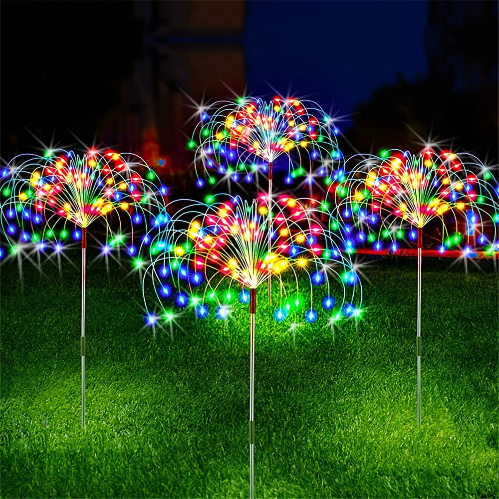 Solar Fireworks Lights, 60/150/200 LED, Outdoor DIY Solar Lights, Garden Decorative Lights, Waterproof Fairy Lights, Lawn Lights