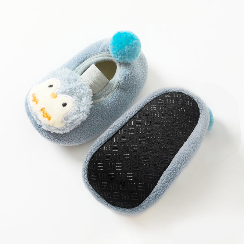 Girls & Boys Cute Soft Shoes Baby Crib Socks Winter First Walkers Shoes