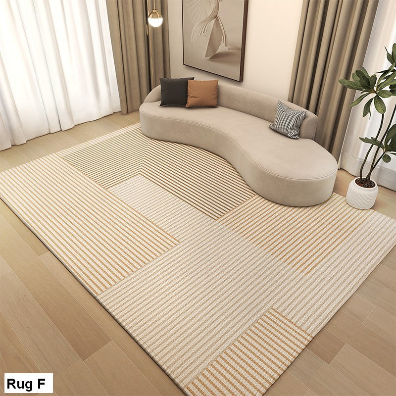 Cream Color Carpets for Bedroom, Large Modern Rugs for Living Room, Modern Rugs under Dining Room Table, Contemporary Modern Rugs Next to Bed