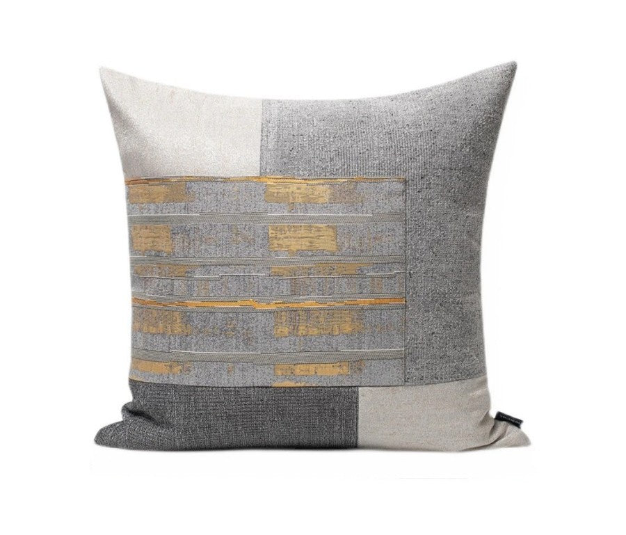 Large Gray Modern Pillows, Modern Simple Throw Pillows, Decorative Modern Sofa Pillows, Modern Throw Pillows for Couch