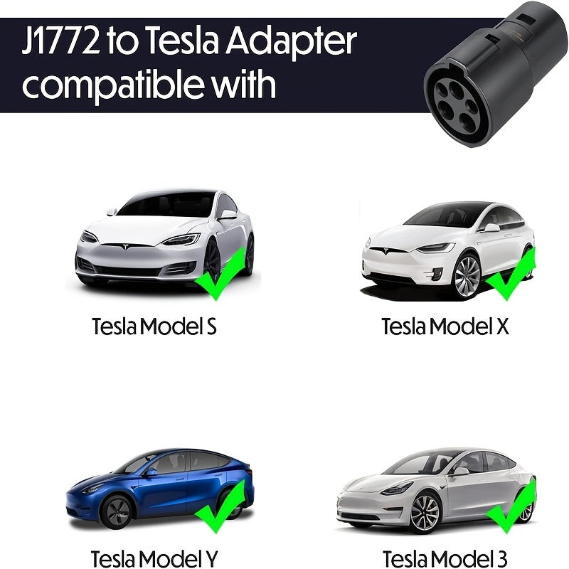 Adapter American Standard For Tesla J1772 For Tesla Converter Charging Gun Conversion Head New Energy Electric Vehicle Charging Gun Conversion Head