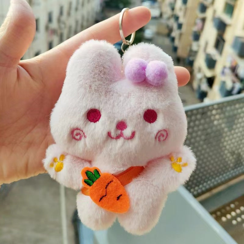 1pc, Chinese New Year Rabbit Doll Keychain (4.33"×2.36")