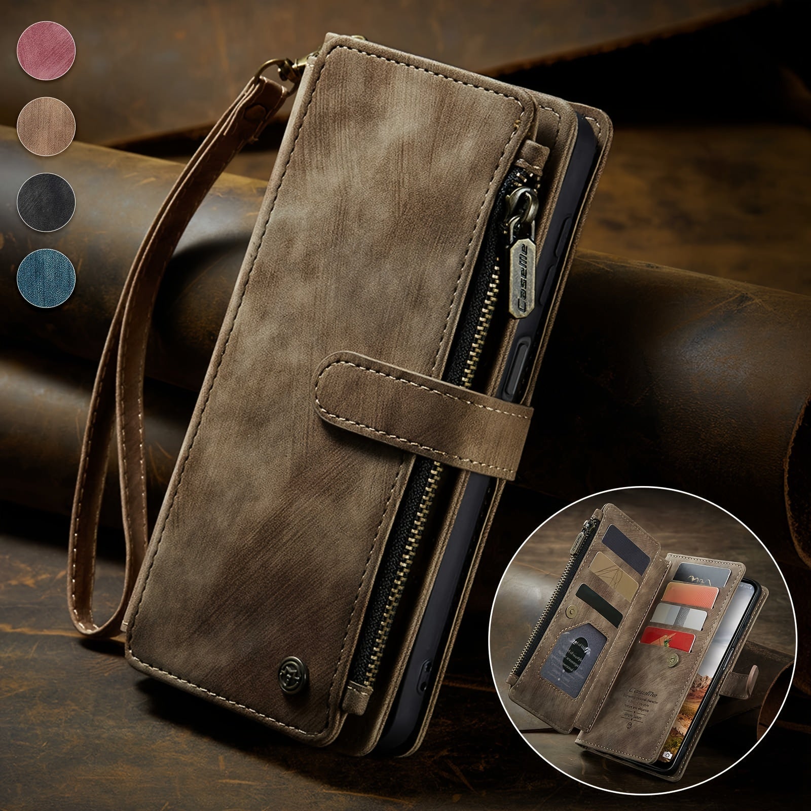 Suede Vintage Leather Cover Phone case