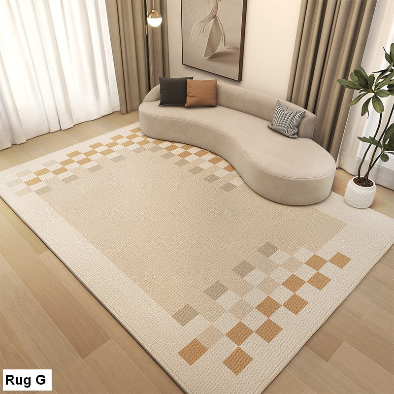 Cream Color Carpets for Bedroom, Large Modern Rugs for Living Room, Modern Rugs under Dining Room Table, Contemporary Modern Rugs Next to Bed