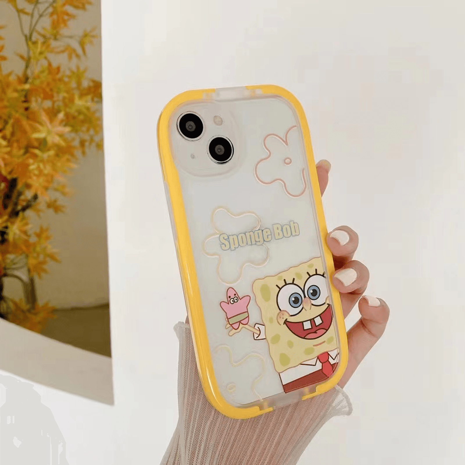 Cute Spongebob Patrick Printed Phone Case