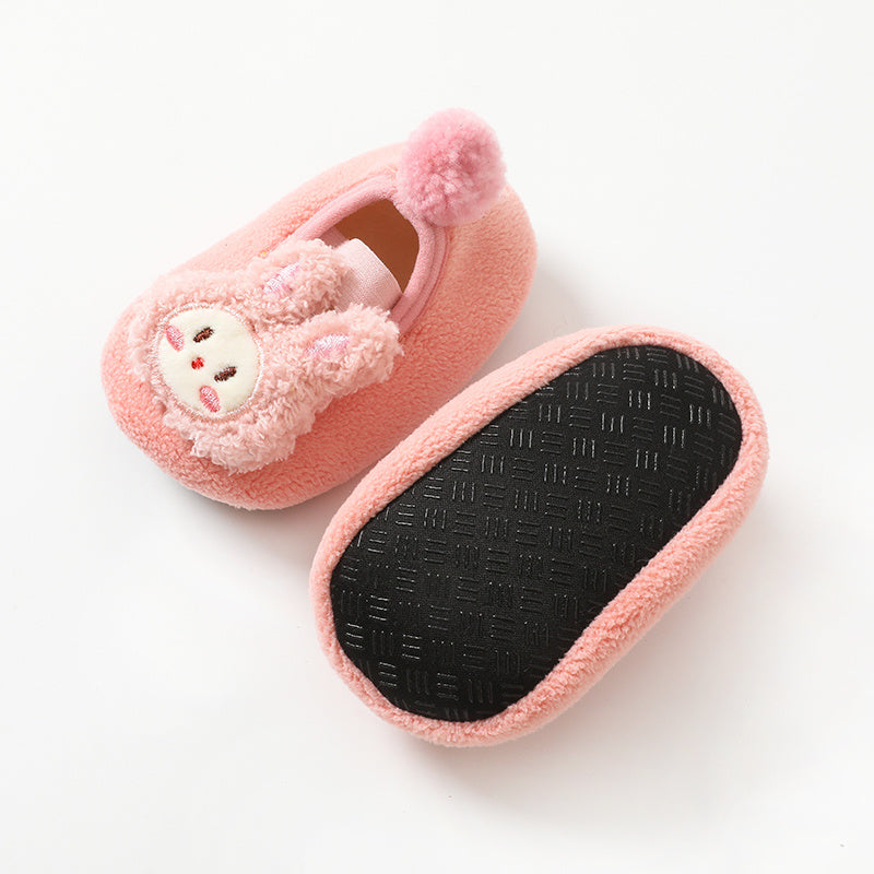 Girls & Boys Cute Soft Shoes Baby Crib Socks Winter First Walkers Shoes