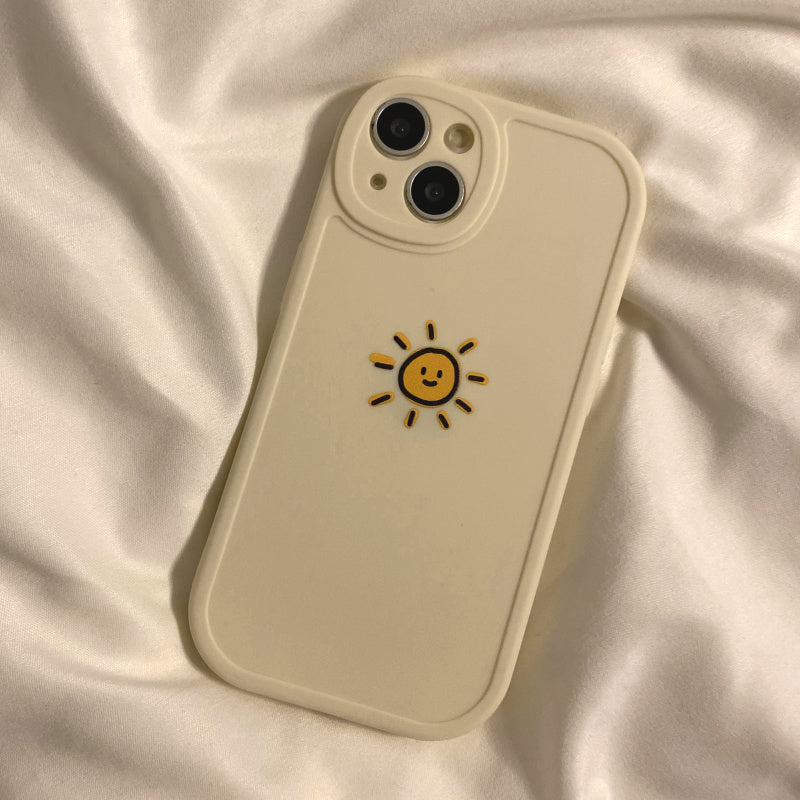 Cartoon Sun And Moon Silicone Soft Phone Case