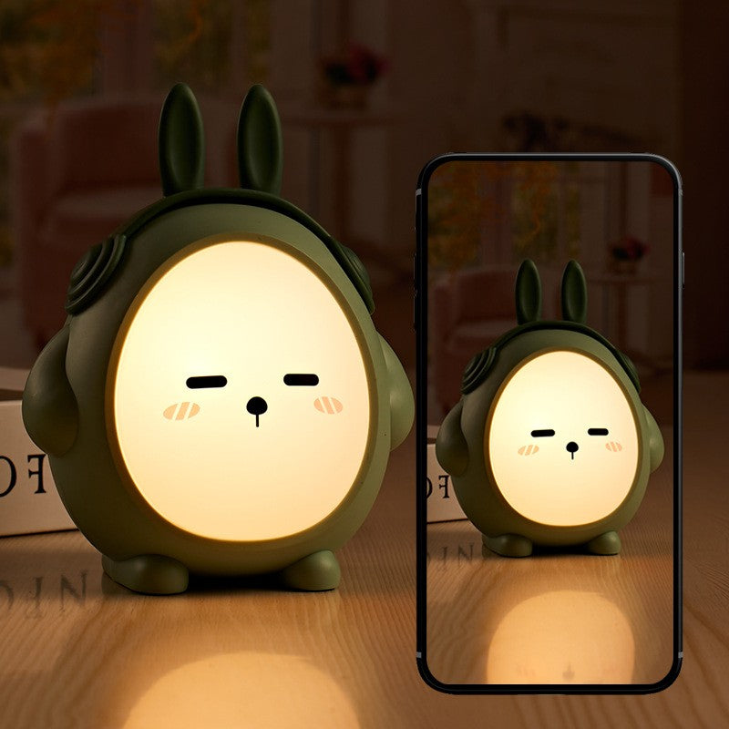 1pc Cute Rabbit Night Light, Children's Bedroom Light, LED Desk Lamp (3 Modes: Warm Light, Cold Light, Seven-color Light)