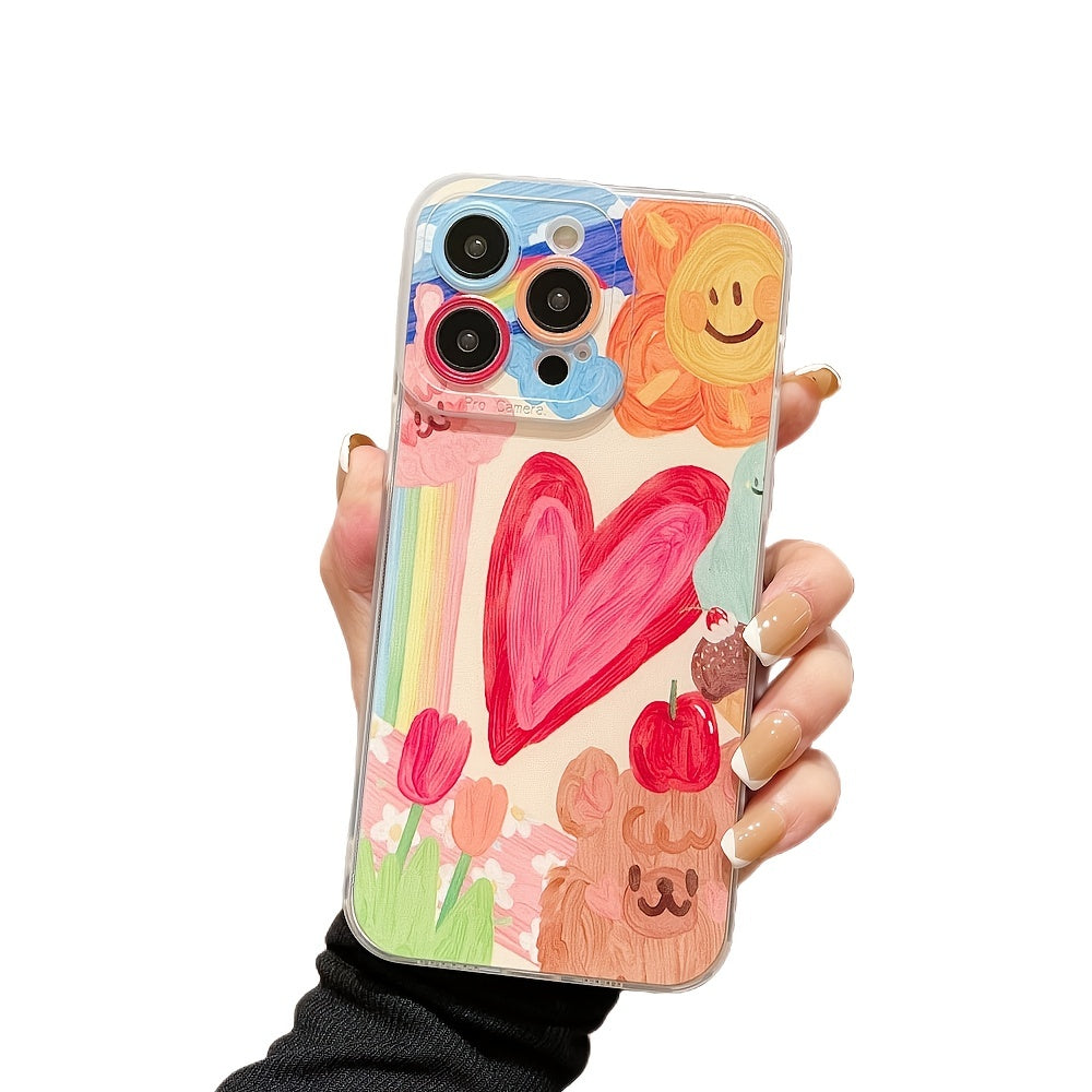 Artistic Heart Pattern Phone Case