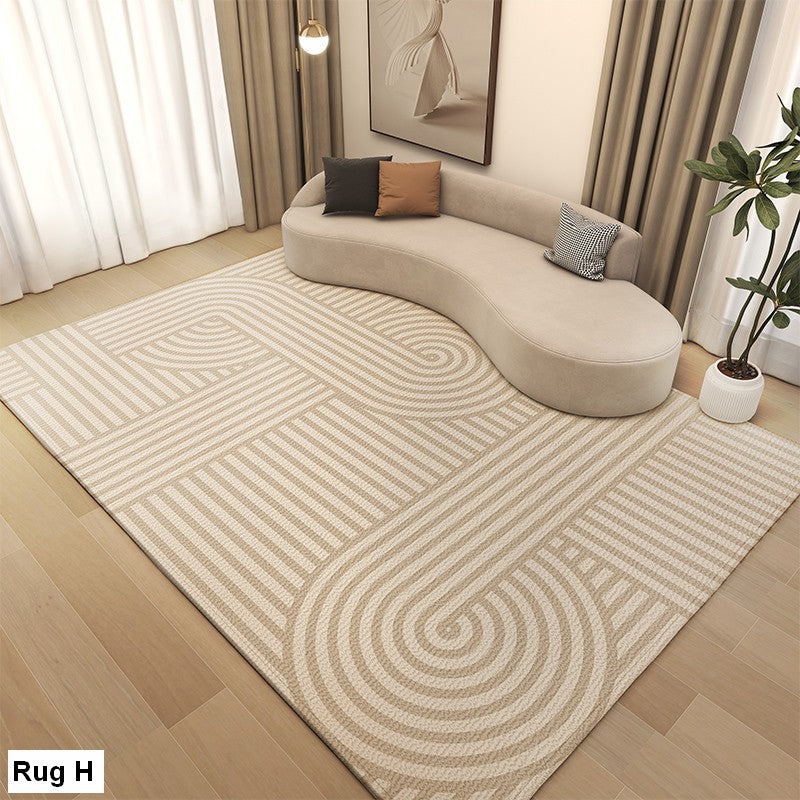 Cream Color Carpets for Bedroom, Large Modern Rugs for Living Room, Modern Rugs under Dining Room Table, Contemporary Modern Rugs Next to Bed