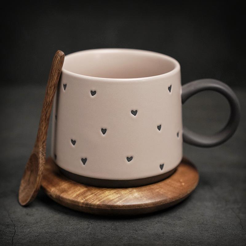 Latte Coffee Cup, Ceramic Coffee Mug, Handmade Pottery Coffee Cup, Large Coffee Cup, Large Tea Cup