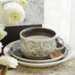Vintage Bone China Porcelain Tea Cup Set, Unique British Tea Cup and Saucer in Gift Box, Royal Ceramic Cups, Elegant Ceramic Coffee Cups