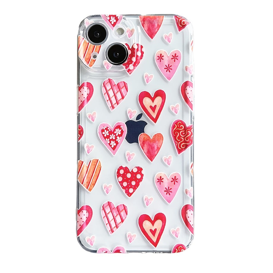 Pink Sweet Heart Pattern Mobile Phone Case