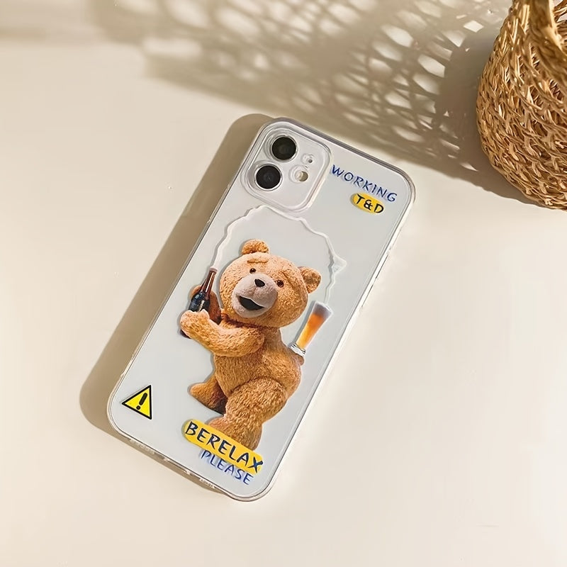 Lovely Bear Transparent Phone Case