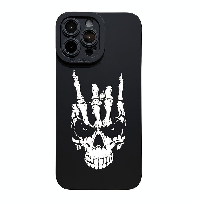 Male Horror Cool Skull Silicone Soft Anti Fall Mobile Phone Case