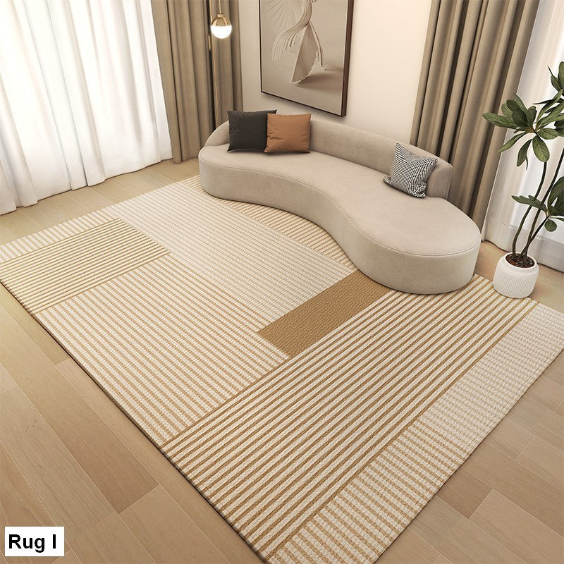 Cream Color Carpets for Bedroom, Large Modern Rugs for Living Room, Modern Rugs under Dining Room Table, Contemporary Modern Rugs Next to Bed