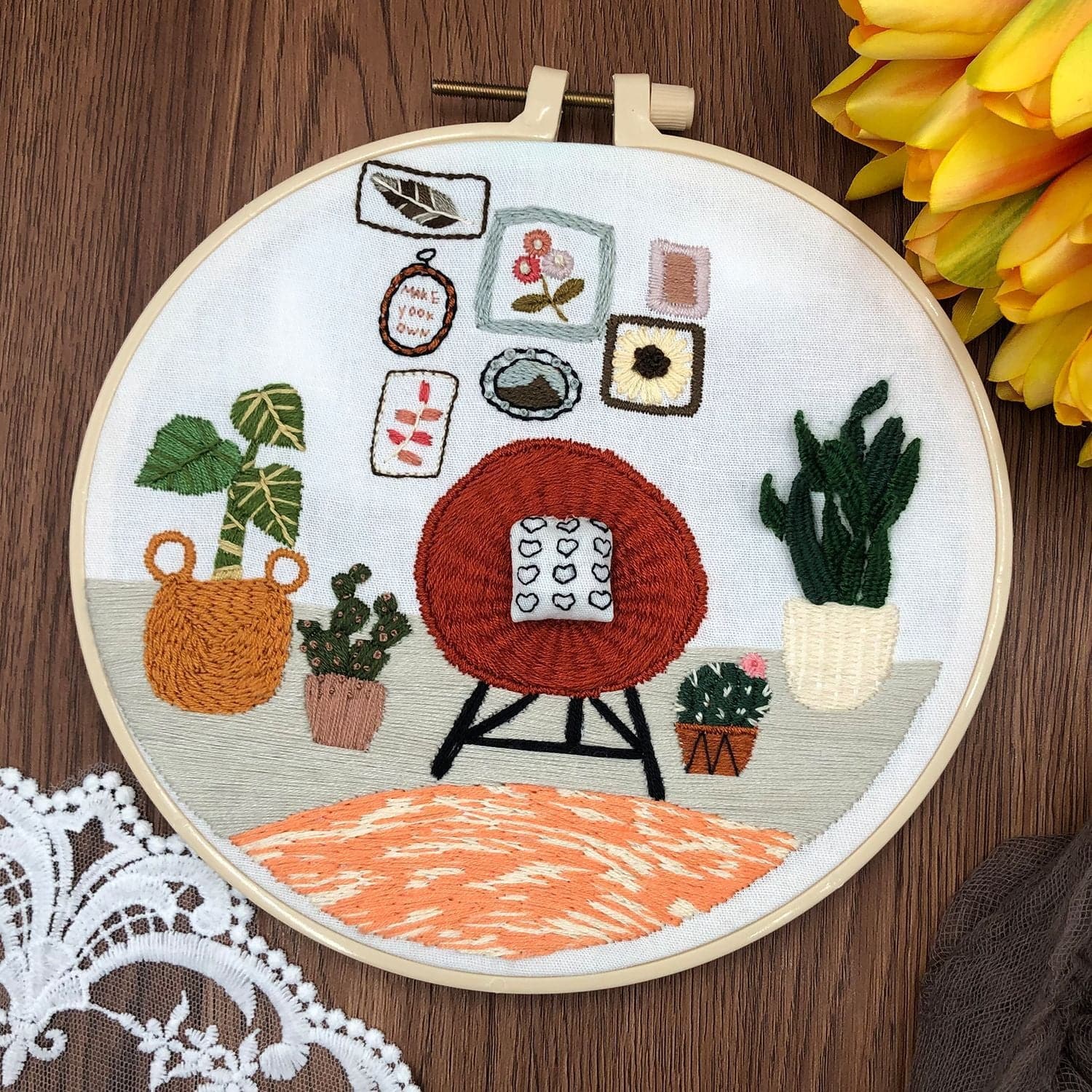 "A corner of the family" - Embroidery ktclubs.com