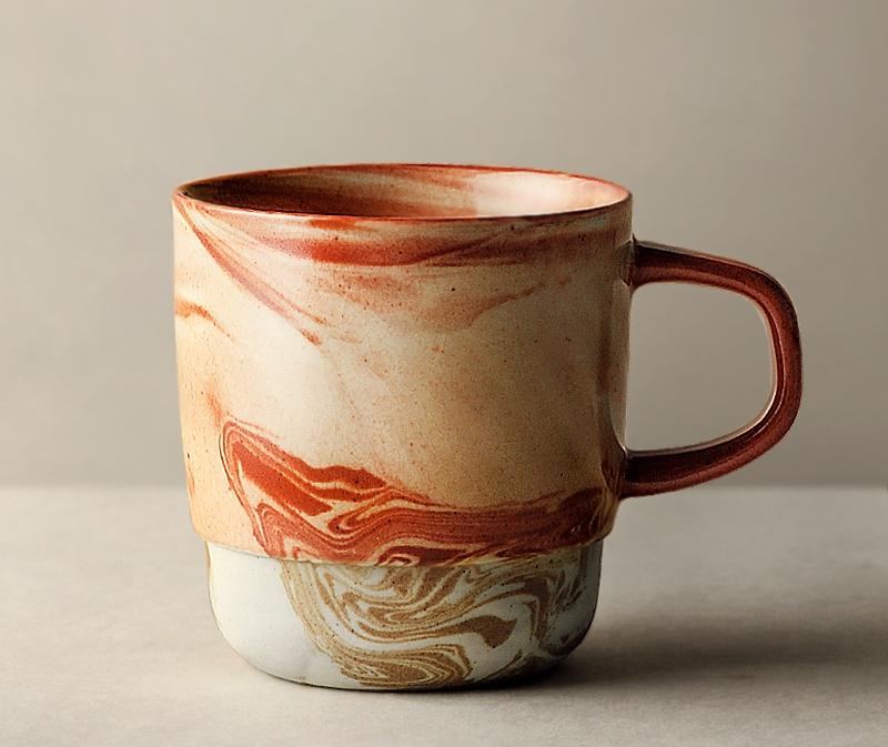 Large Handmade Pottery Coffee Cup, Large Tea Cup, Ceramic Coffee Mug, Large Capacity Coffee Cup