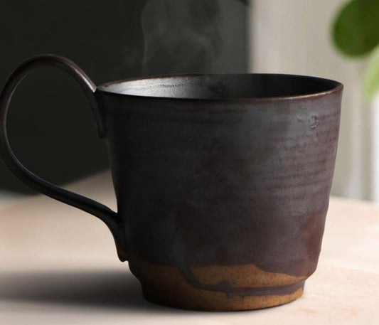 Pottery Coffee Mug, Large Handmade Ceramic Coffee Cup, Large Capacity Coffee Cup, Large Tea Cup